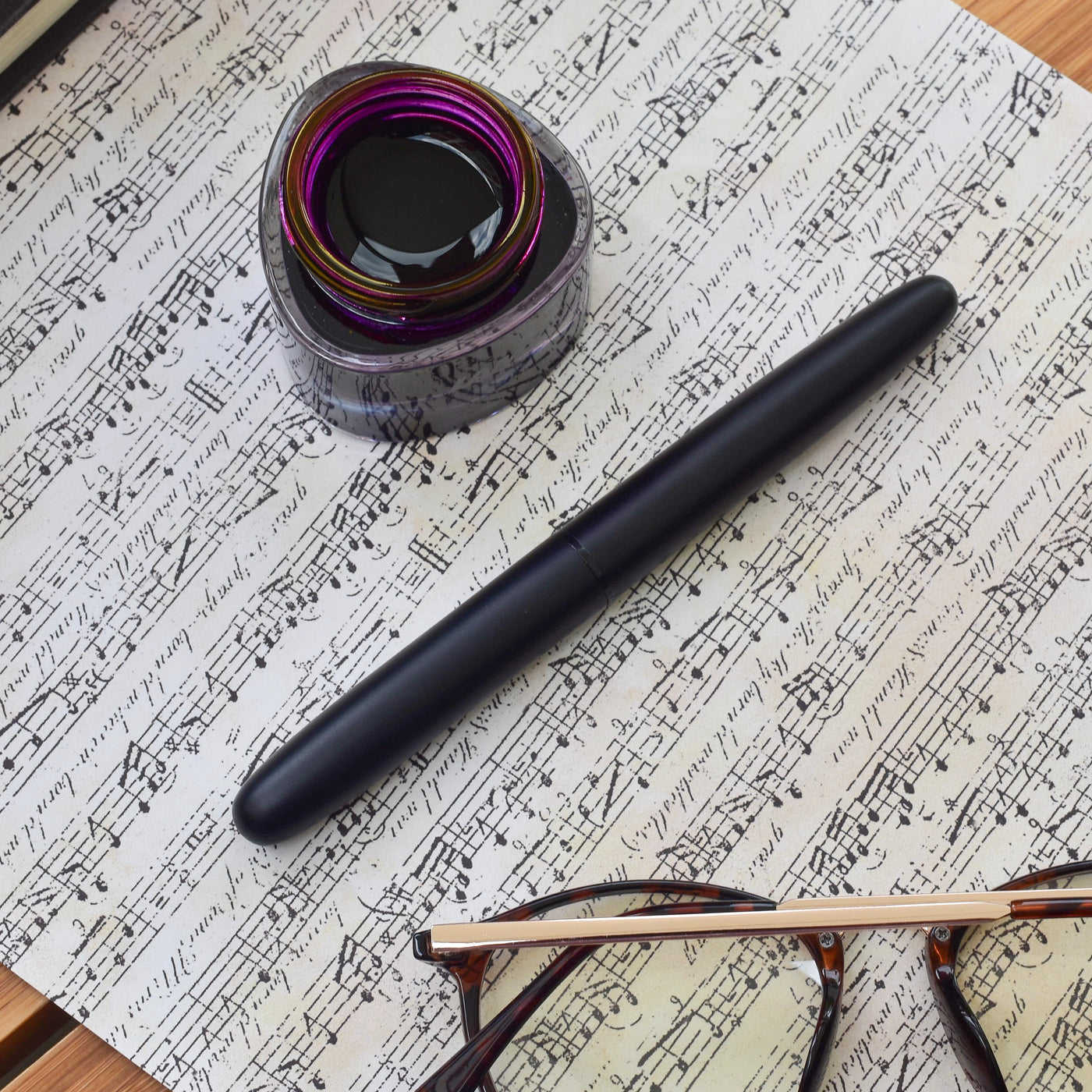 Luoshi Matte Black Cigar Fountain Pen