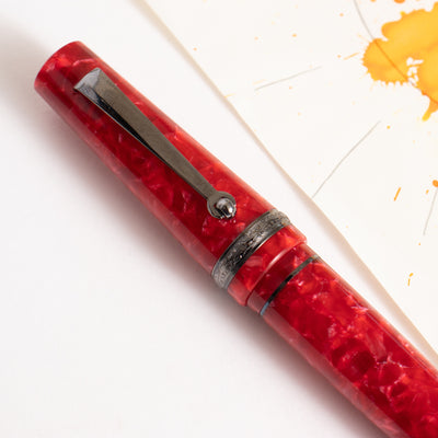 Maiora Aventus Amore Red & Ruthenium Trim Fountain Pen