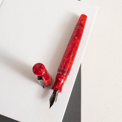 Maiora Aventus Amore Red & Ruthenium Trim Fountain Pen