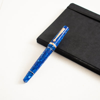 Maiora Aventus Sinis Blue & Rose Gold Fountain Pen