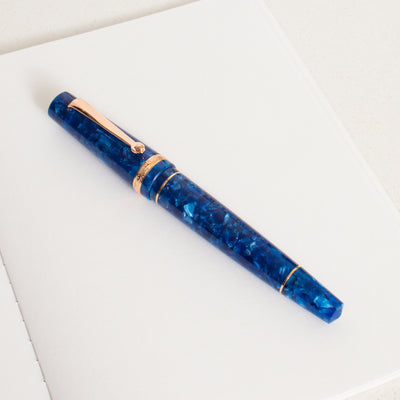 Maiora Aventus Sinis Blue & Rose Gold Fountain Pen