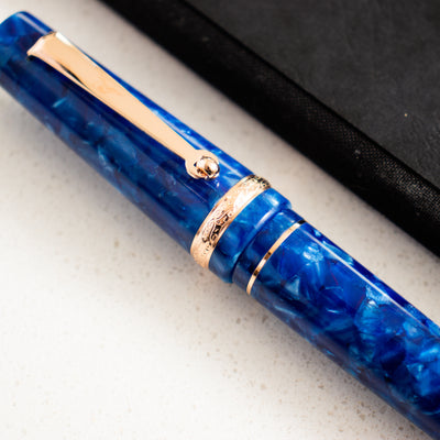 Maiora Aventus Sinis Blue & Rose Gold Fountain Pen