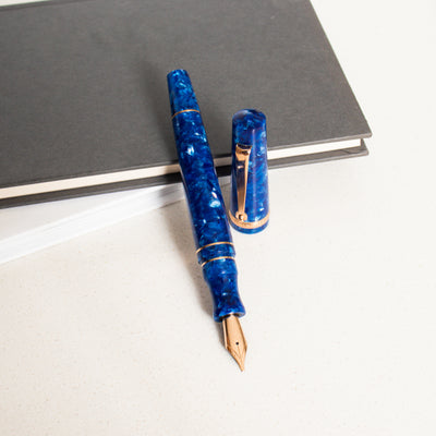 Maiora Aventus Sinis Blue & Rose Gold Fountain Pen