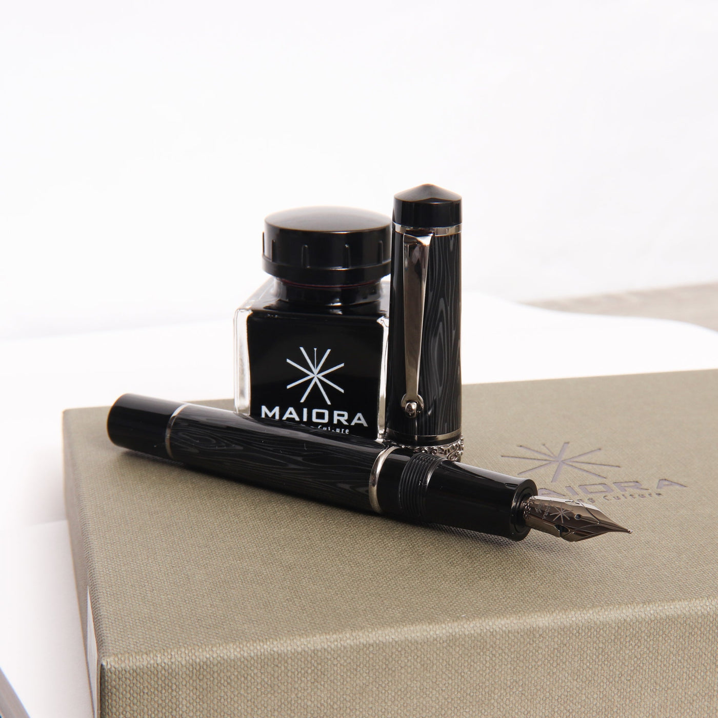 Maiora Foresta Nera Limited Edition 68 Fountain Pen Uncapped