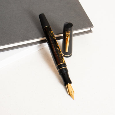 Maiora Impronte Oversize Orange & Black Fountain Pen