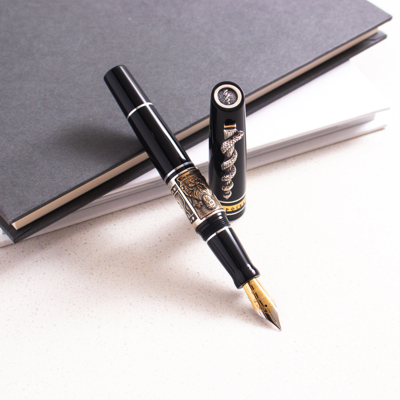 Marlen Ippocrate Black Fountain Pen