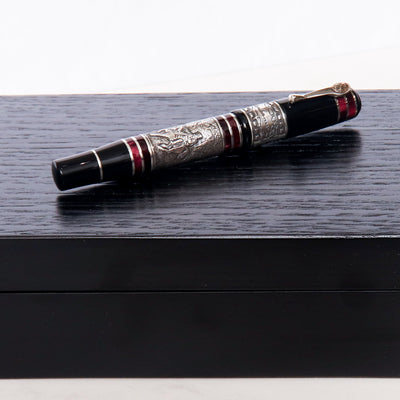 Marlen-Risorgemento-Silver-Fountain-Pen-And-Box