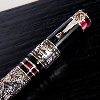 Marlen-Risorgemento-Silver-Fountain-Pen-Cap-Details