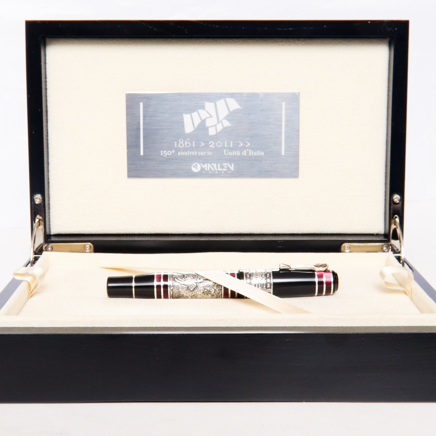 Marlen-Risorgemento-Silver-Fountain-Pen-In-Box