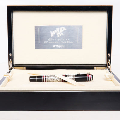 Marlen-Risorgemento-Silver-Fountain-Pen-In-Box