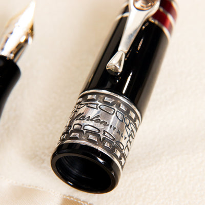 Marlen-Risorgemento-Silver-Fountain-Pen-Logo-Details