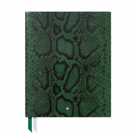 Montblanc Fine Stationery #149 Python Print Lined Notebook - Peacock Green