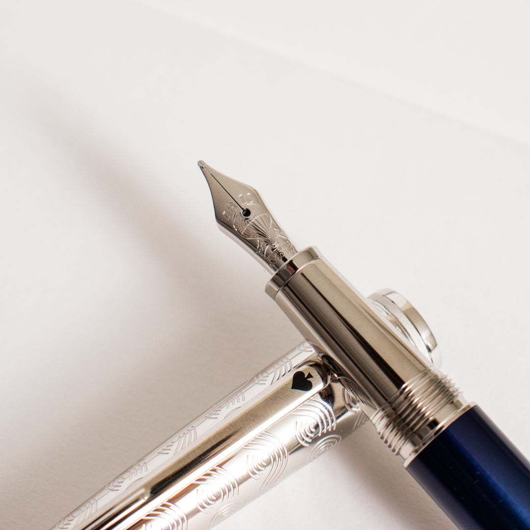Montblanc Meisterstuck Around the World in 80 Days Classique Doue Blue Fountain Pen Truphae