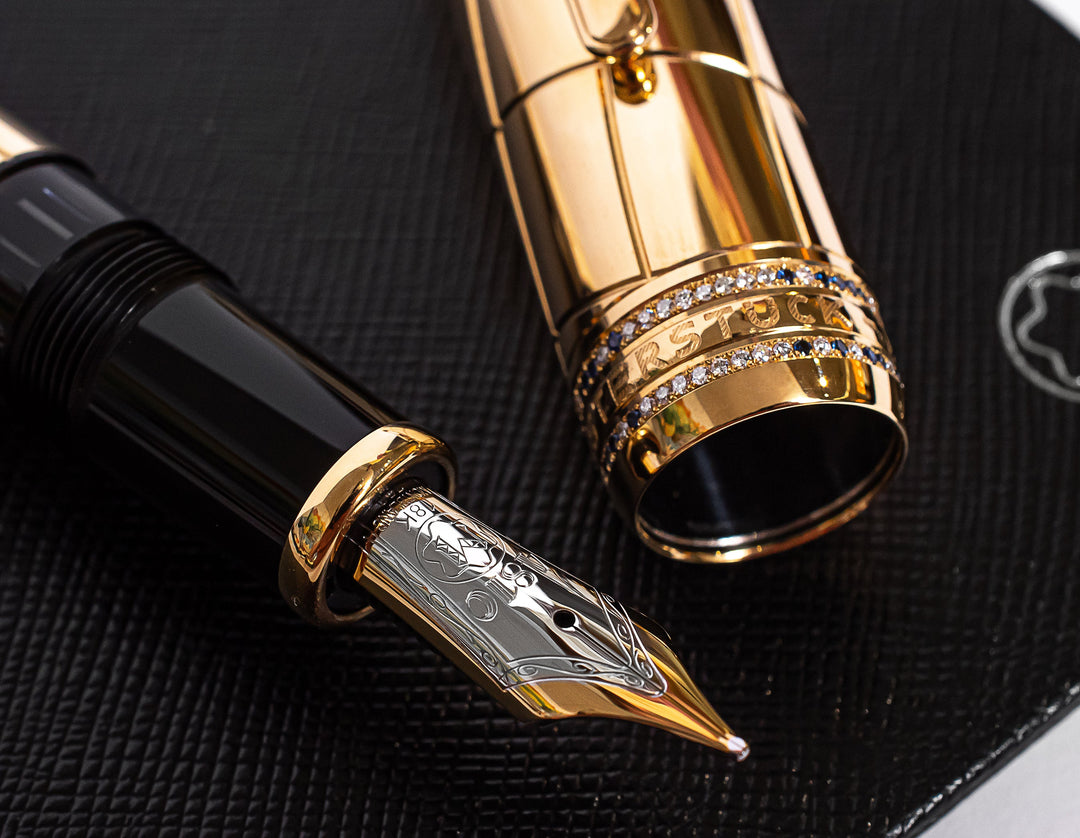 Montblanc Meisterstuck 146 Atelier Prives Solid 18k Gold Fountain