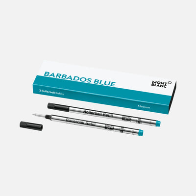 Montblanc Barbados Blue 2 Rollerball Pen Refills - Medium