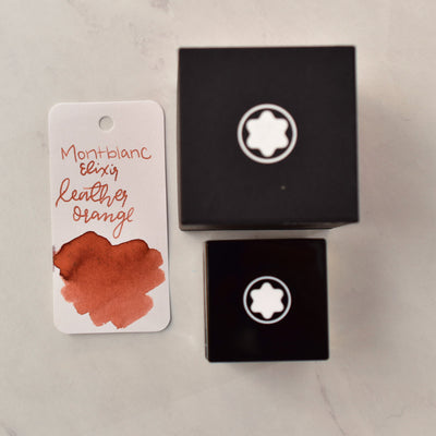 Montblanc Elixir Orange Leather Brown Ink Bottle