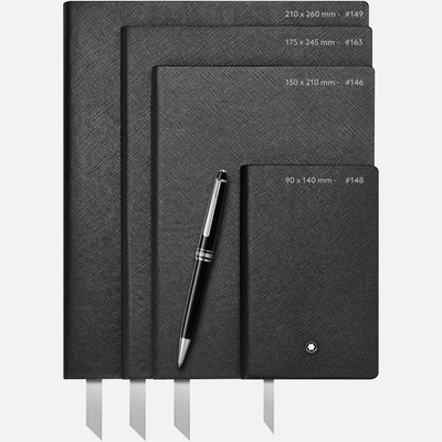 Montblanc Fine Stationery Notebook #146 Cool Grey Lined Notebook