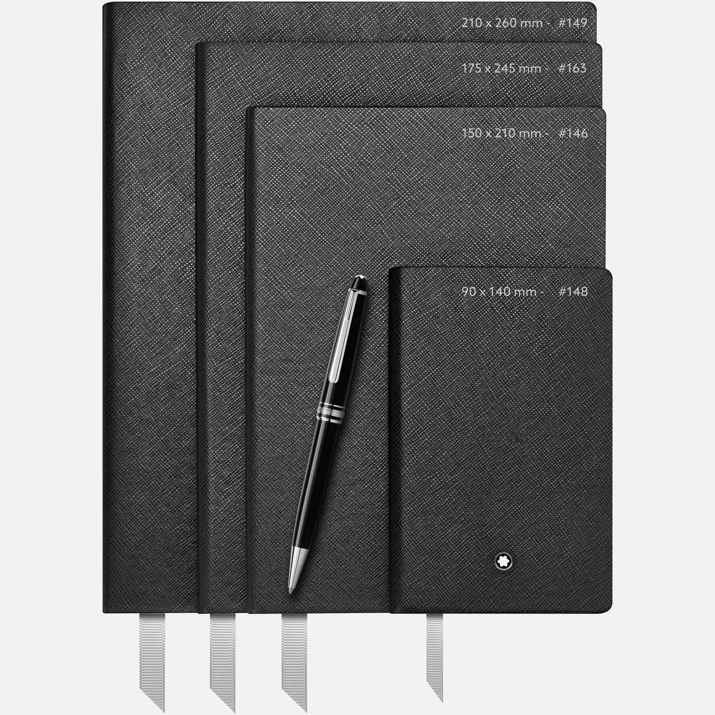 Montblanc Fine Stationery Notebook #146 Indigo Blue Squared Graph Notebook