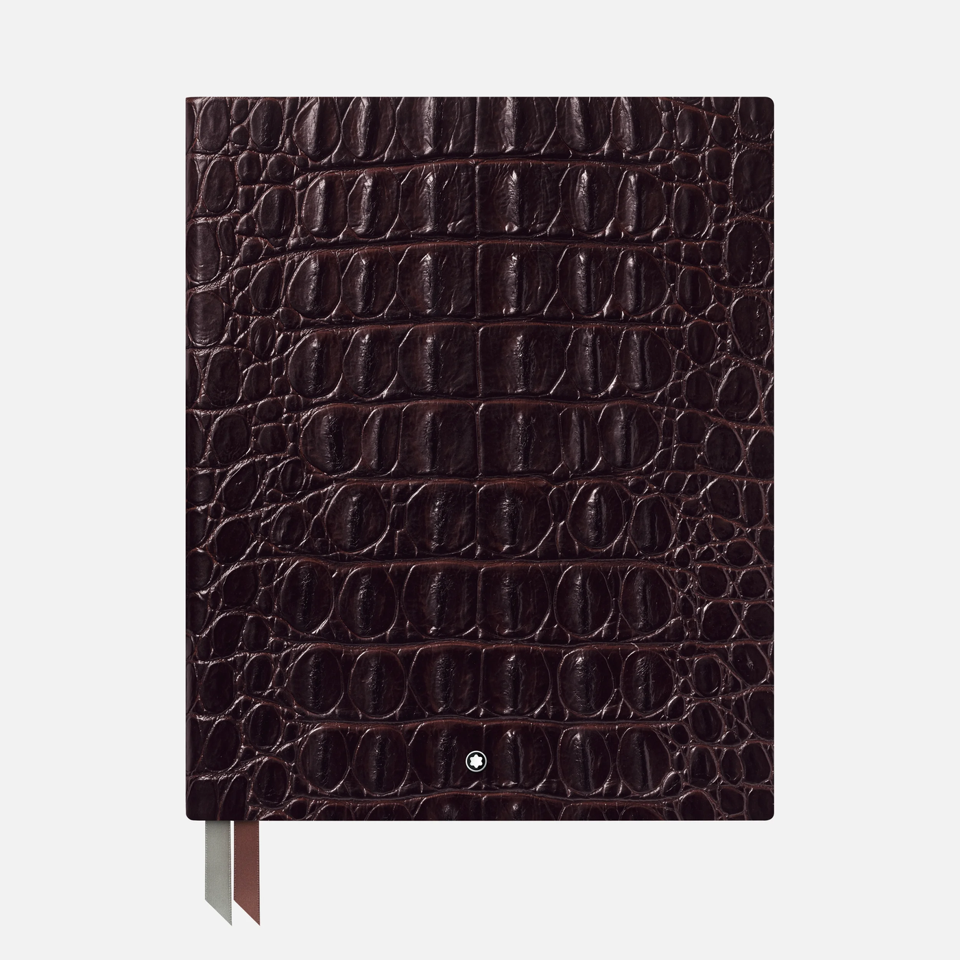 Montblanc Fine Stationery Notebook #149 Croco Print Matte Brown Lined Notebook