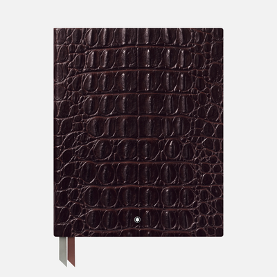 Montblanc Fine Stationery Notebook #149 Croco Print Matte Brown Lined Notebook