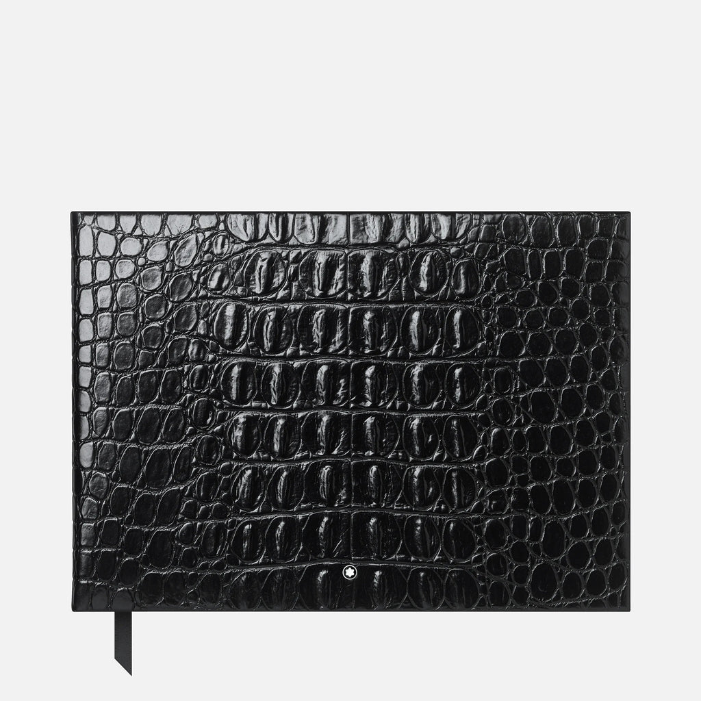 Montblanc Black Croco Print Guest Book | Fine Stationery – Truphae
