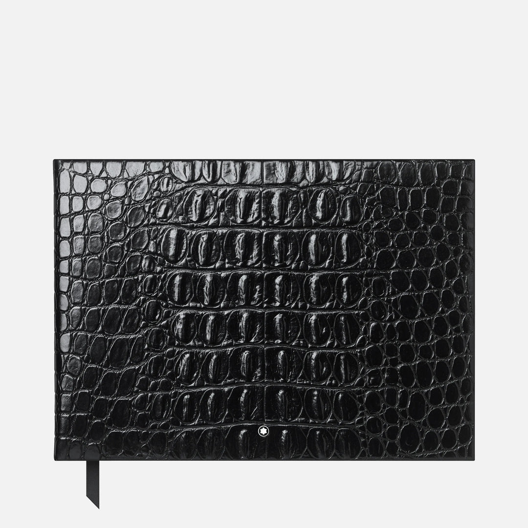 Montblanc Black Croco Print Guest Book | Fine Stationery – Truphae