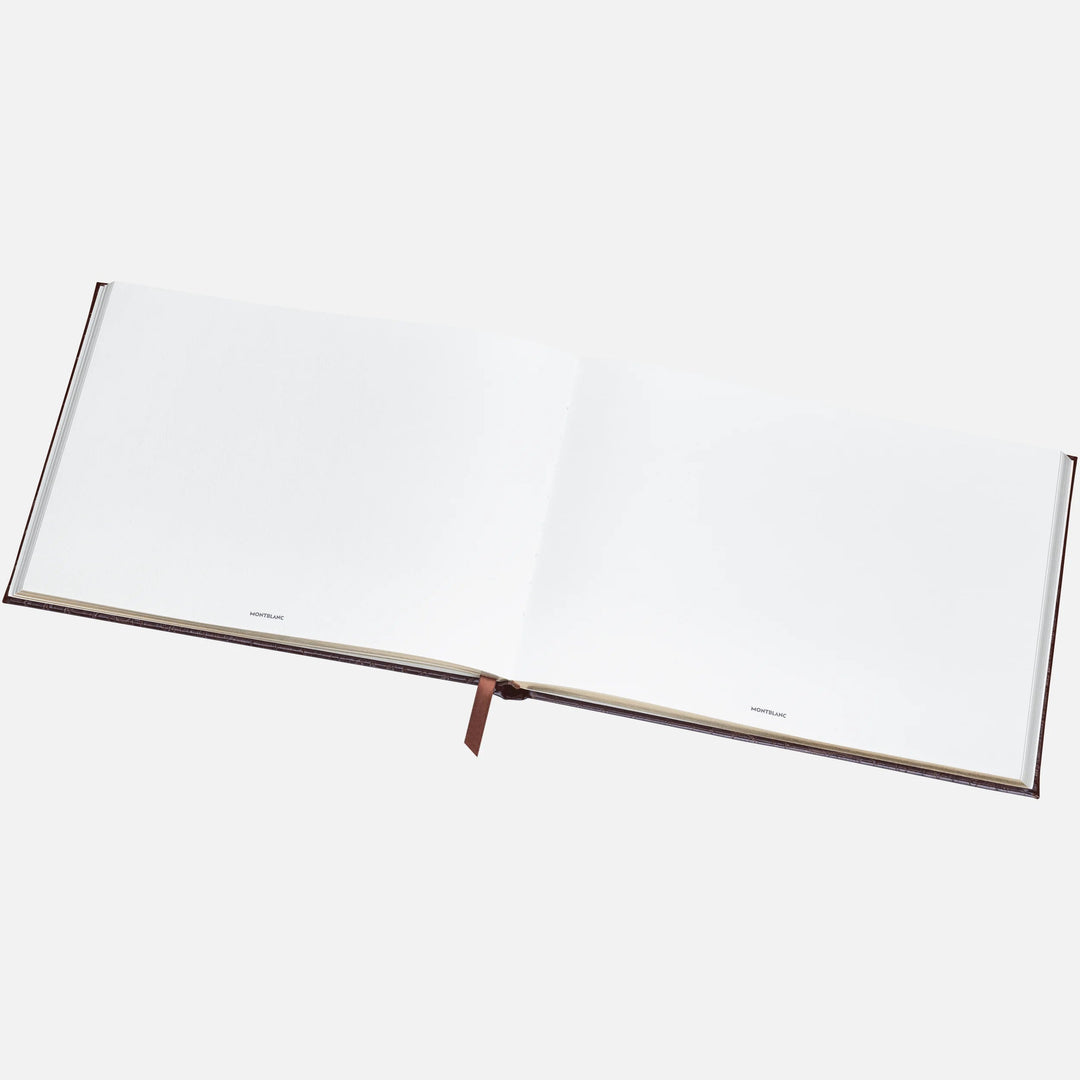 Montblanc Fine Stationery Brown Croco Print Guest Book – Truphae