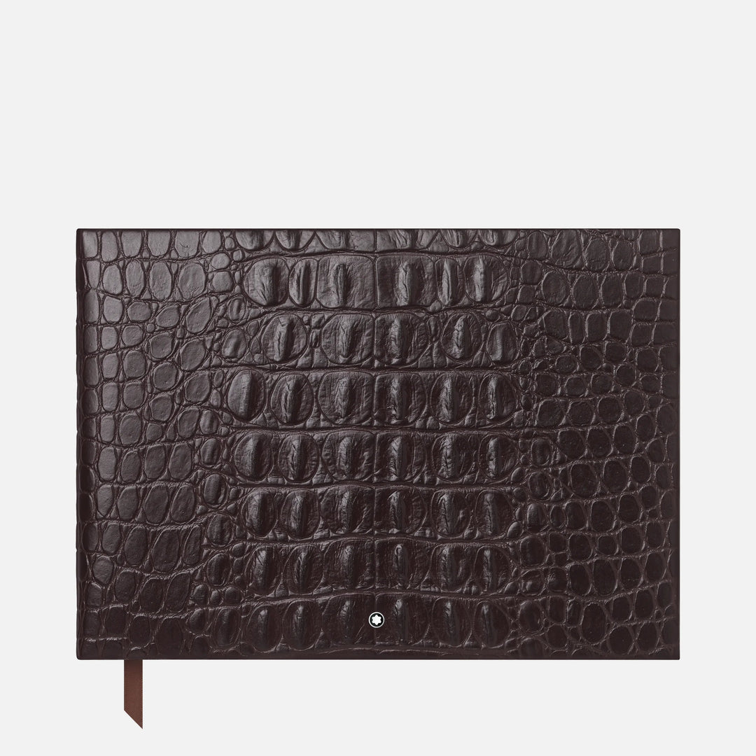 Montblanc Fine Stationery Brown Croco Print Guest Book – Truphae