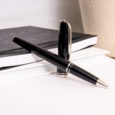 Montblanc Generation Black & Platinum Rollerball Pen Uncapped