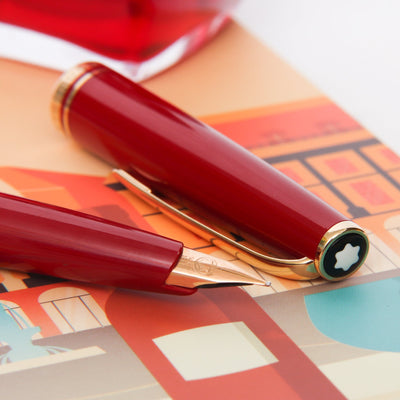 Montblanc Generation Bright Red & Gold Fountain Pen - Preowned Nib Details