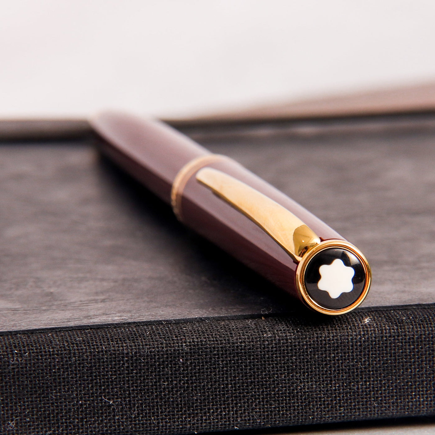 Montblanc Generation Burgundy & Gold Ballpoint Pen Cap Details