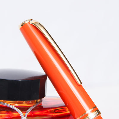 Montblanc Generation Orange & Gold Fountain Pen - Preowned Clip