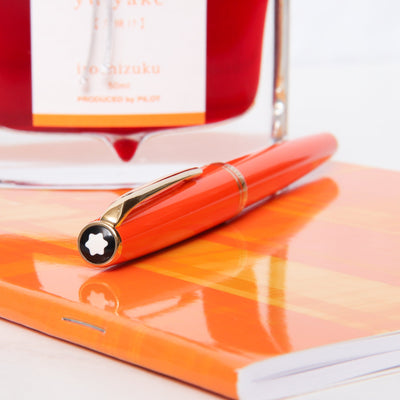 Montblanc Generation Orange & Gold Fountain Pen - Preowned Logo