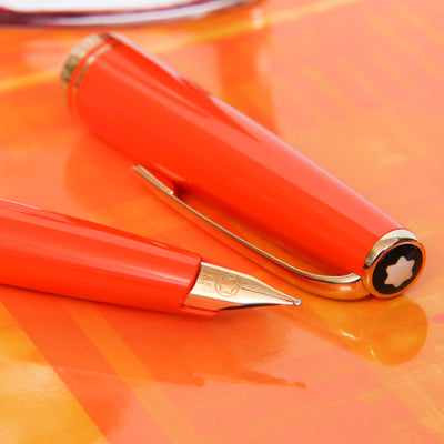 Montblanc Generation Orange & Gold Fountain Pen - Preowned Nib Details