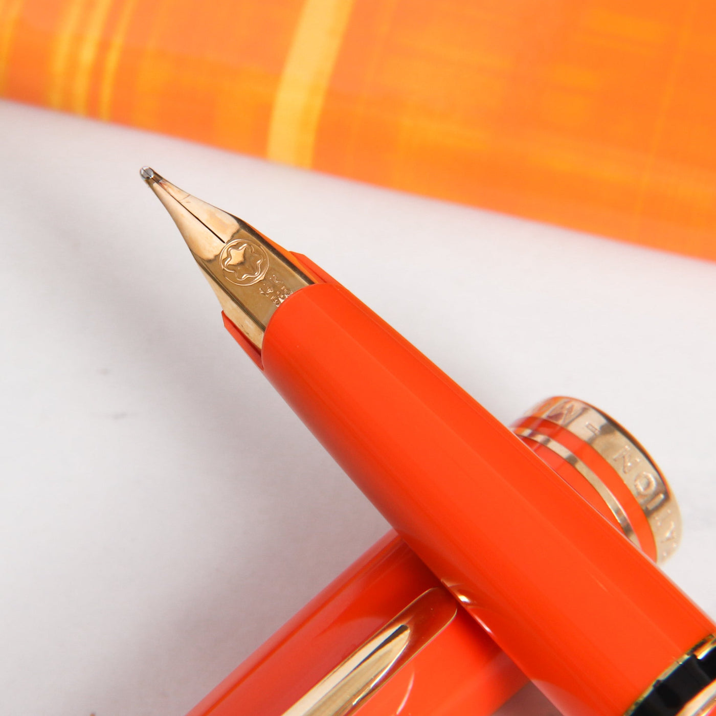 Montblanc Generation Orange & Gold Fountain Pen - Preowned Nib