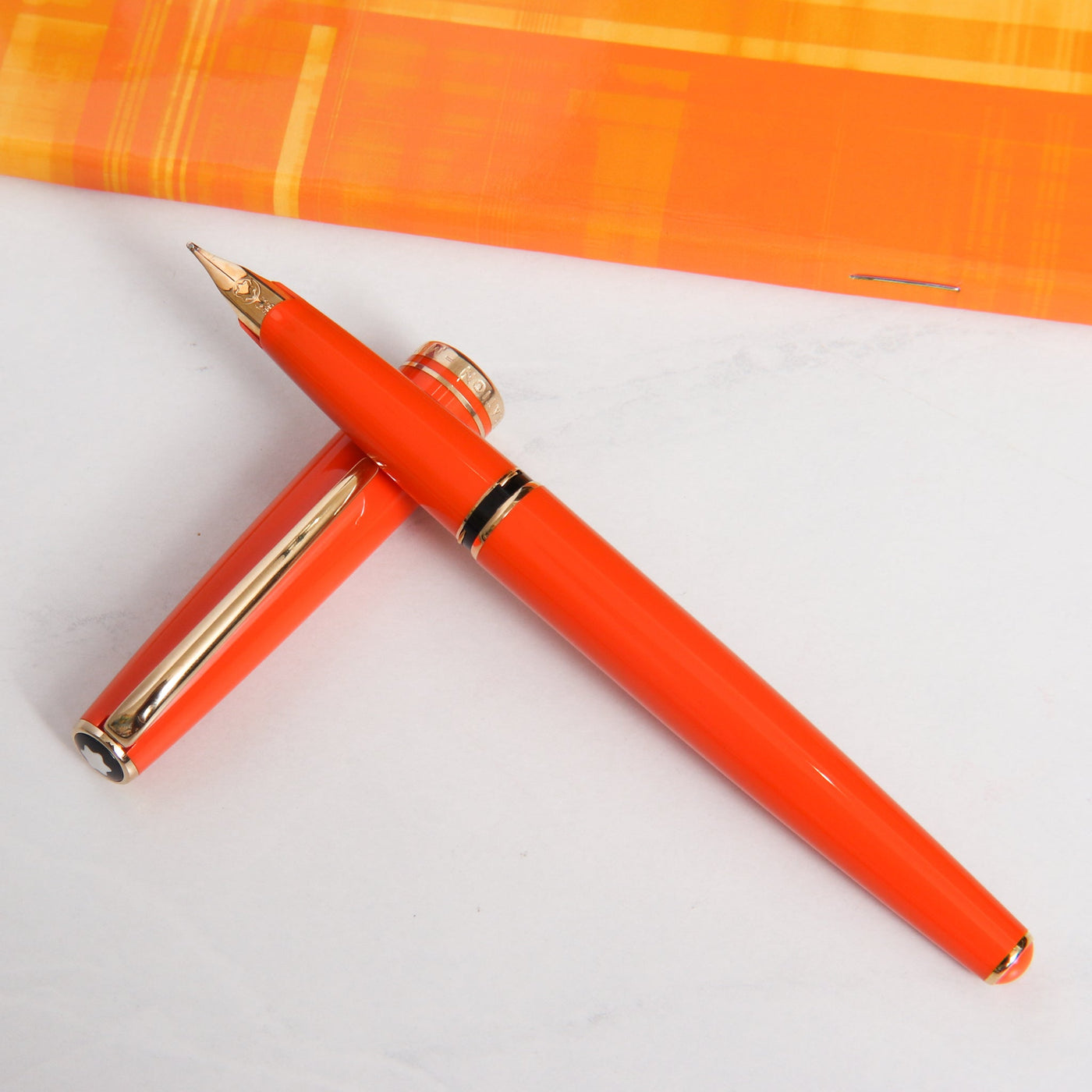 Montblanc Generation Orange & Gold Fountain Pen - Preowned