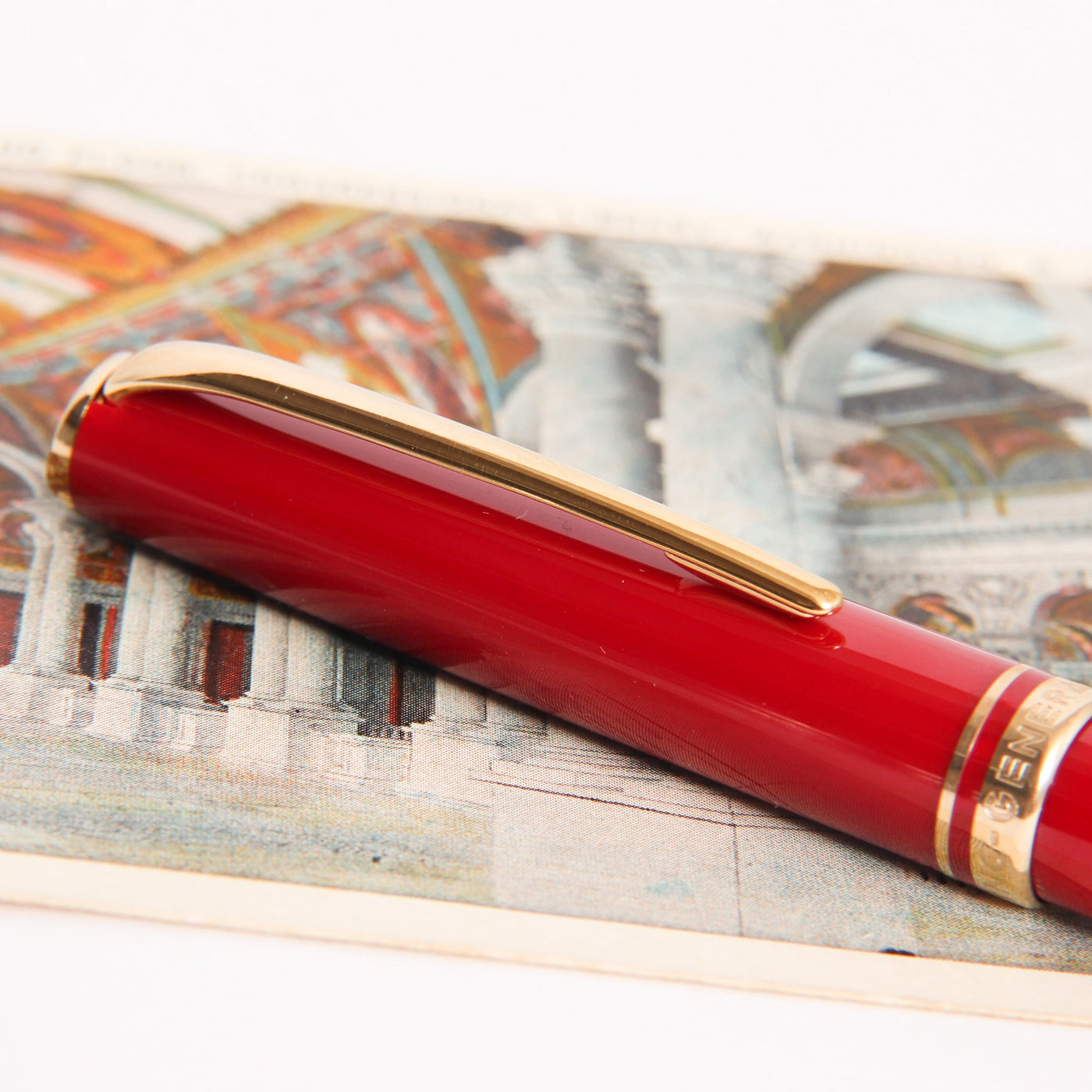 Montblanc Generation Red & Gold Ballpoint Pen Clip