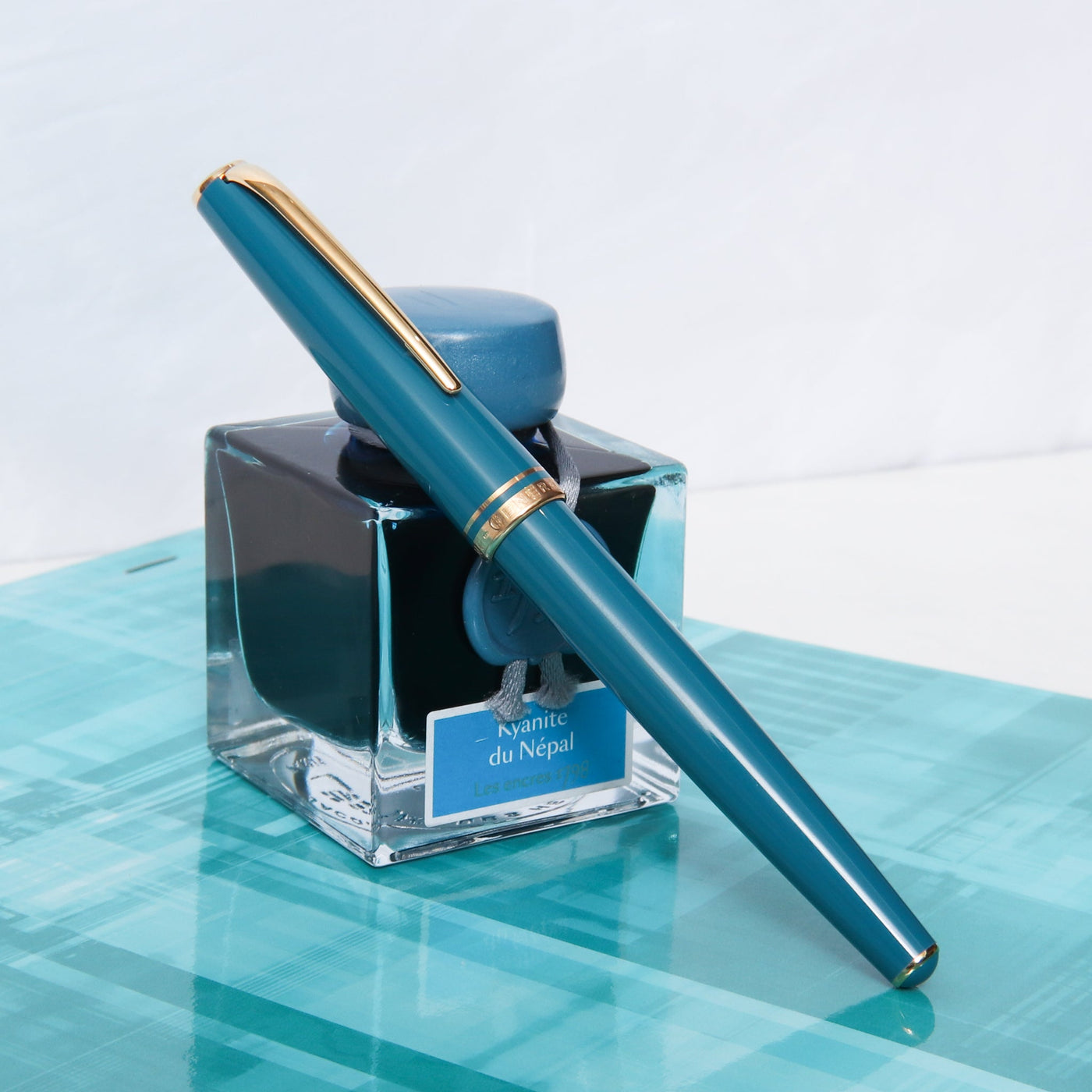 Montblanc Generation Turquoise & Gold Rollerball Pen - Preowned Capped