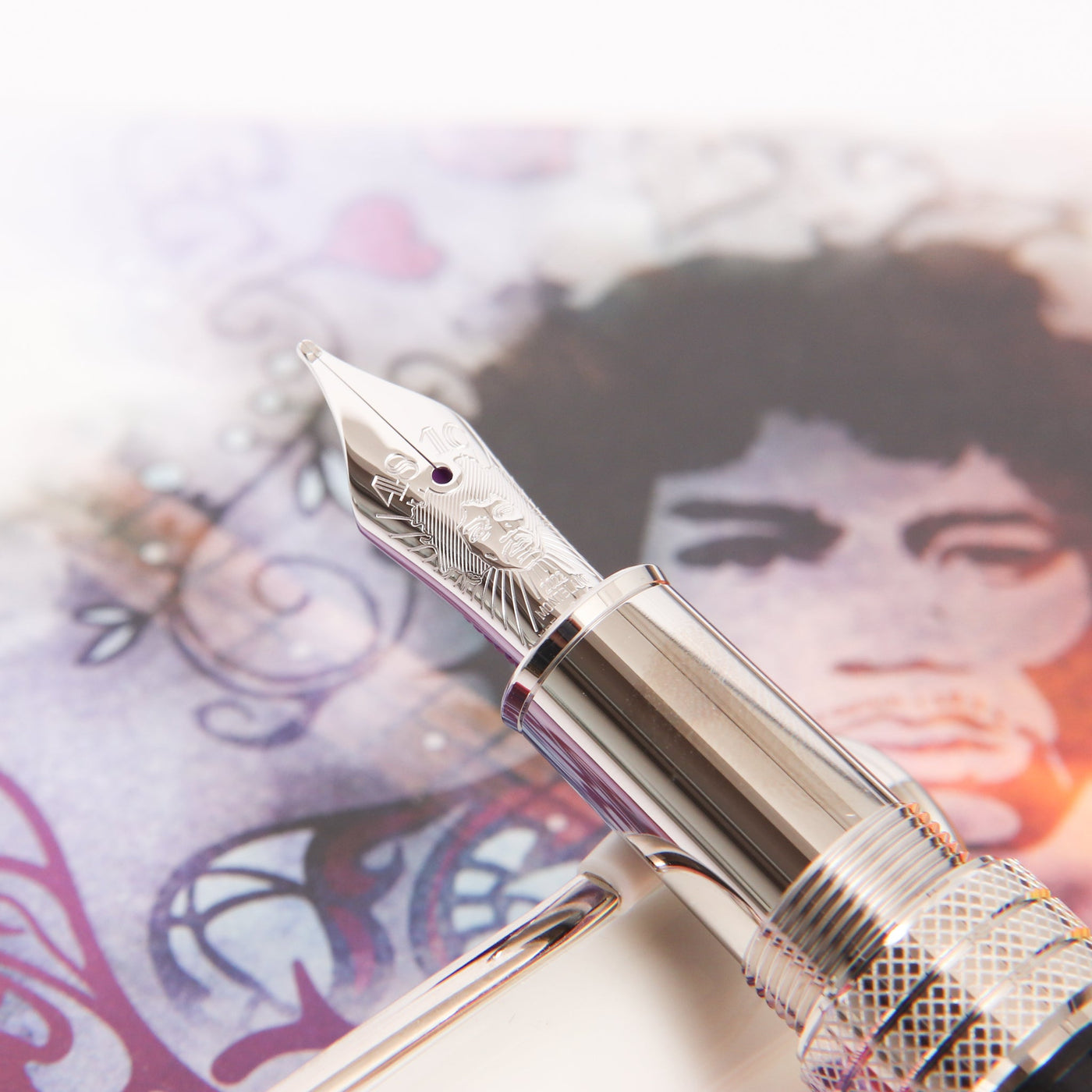 Montblanc Great Characters Jimi Hendrix Fountain Pen 18k Gold Nib
