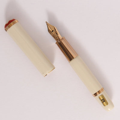 Montblanc Heritage Baby Ivory Fountain Pen With Gold Accents