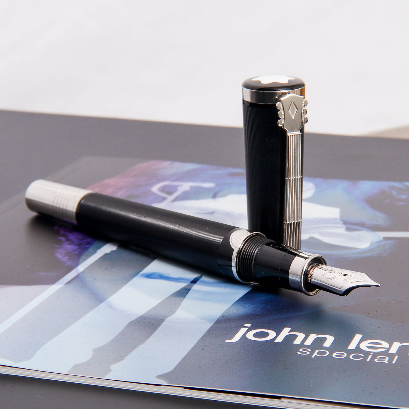 Montblanc-John-Lennon-Special-Edition-Fountain-Pen-Platinum-Plated-Trim