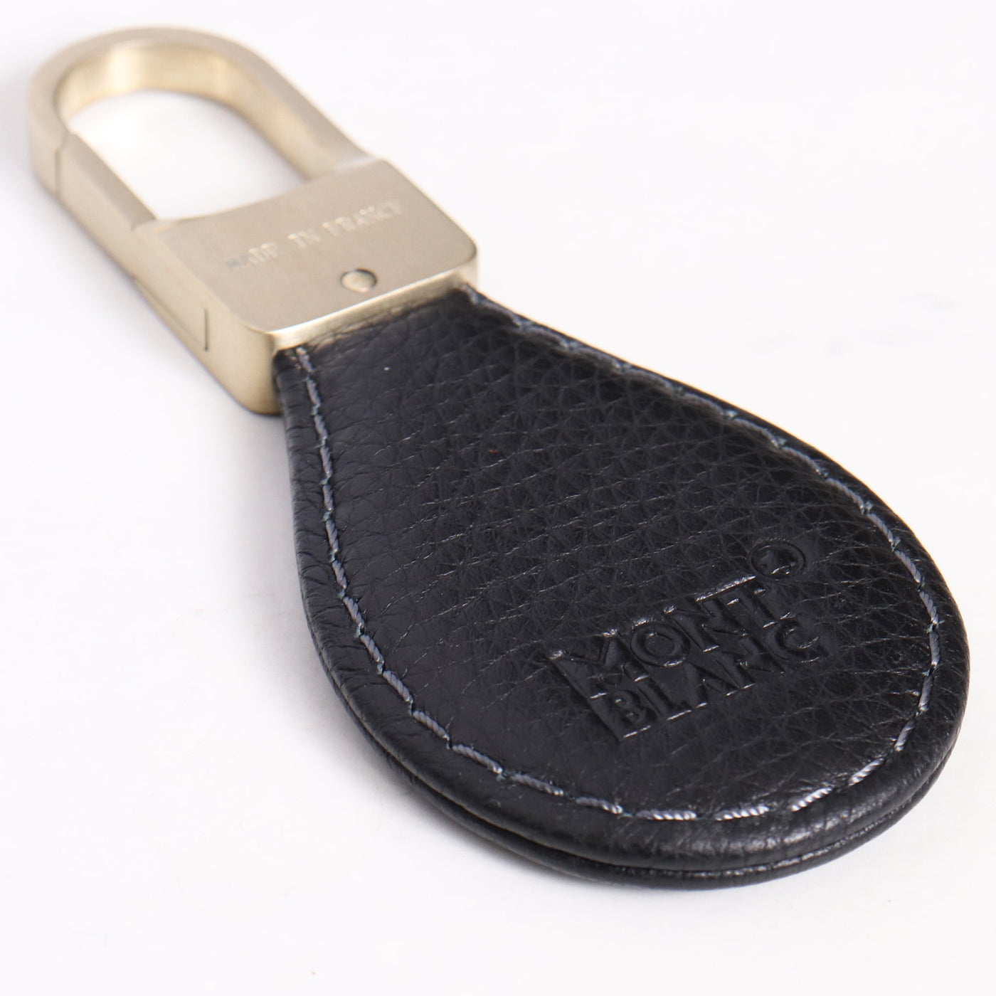 Montblanc Leather Goods Black Key Ring Preowned Logo