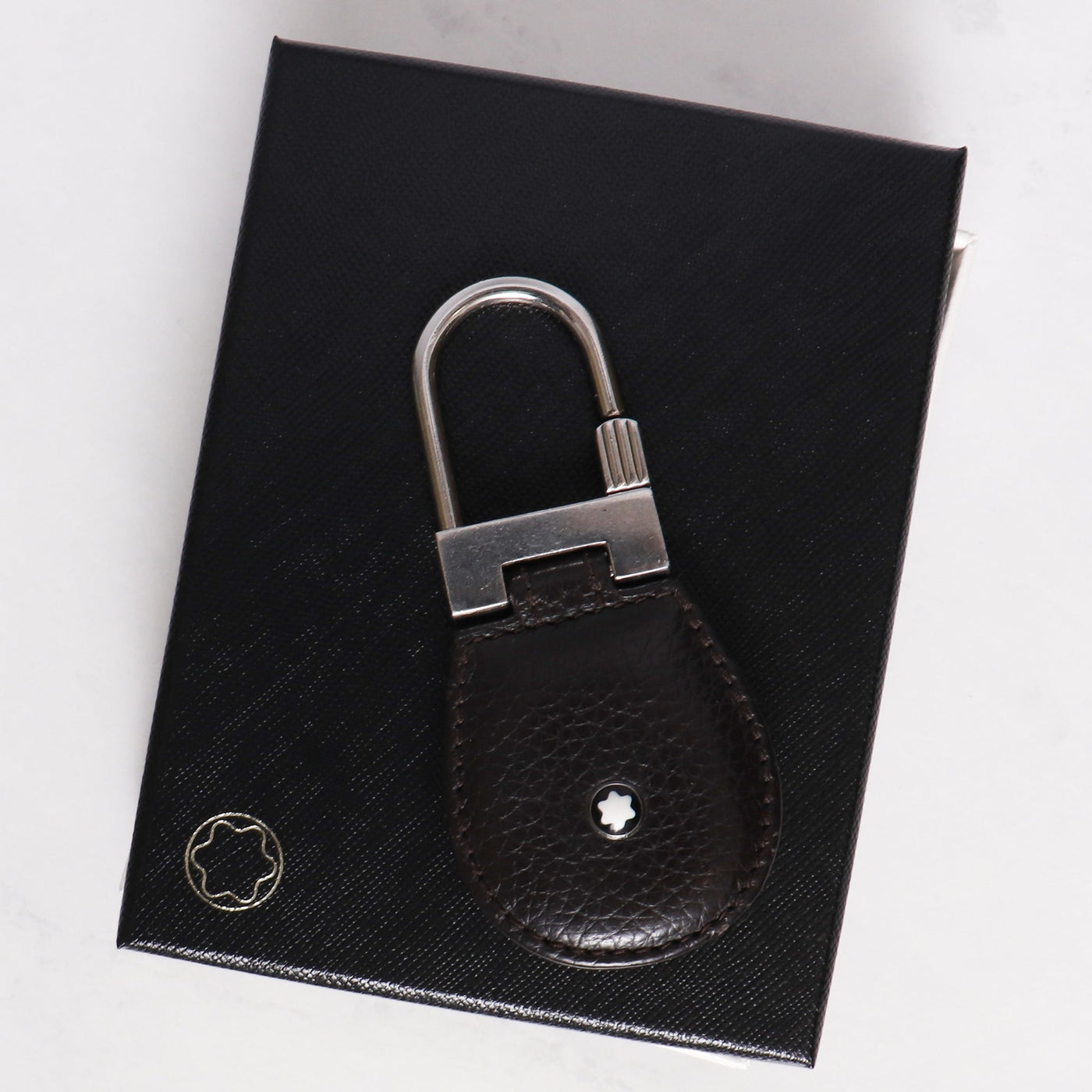 Montblanc Sartorial Leather Key Fob - Black