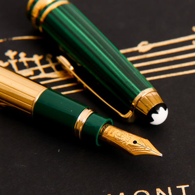 Montblanc Meisterstuck 114 Solitaire Czar Nikolai I Mozart Limited Edition 2006 Fountain Pen 18k Gold Nib Details