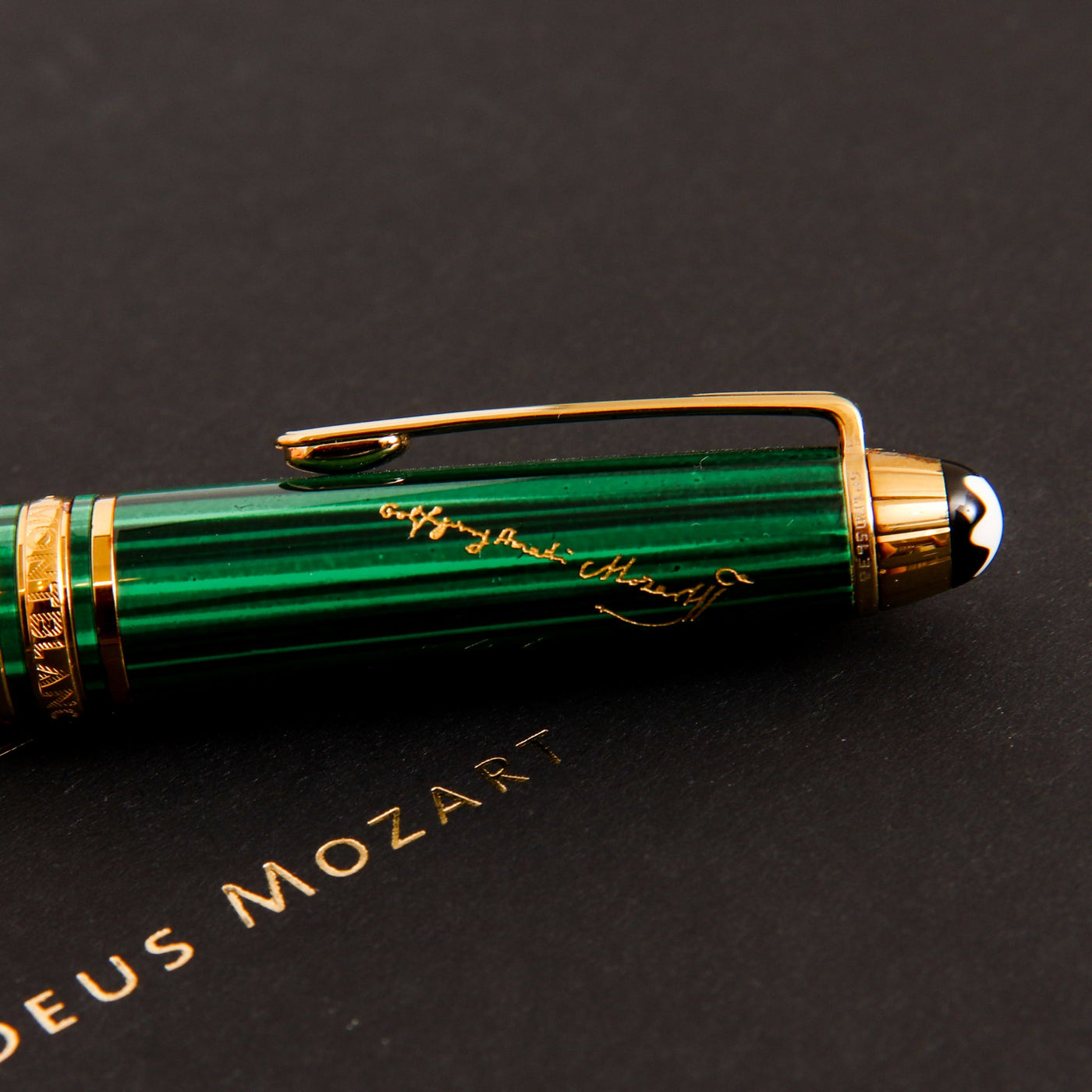 Montblanc Meisterstuck 114 Solitaire Czar Nikolai I Mozart Limited Edition 2006 Fountain Pen Cap With Signature