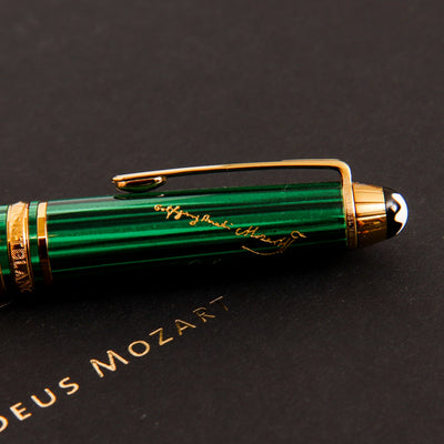 Montblanc Meisterstuck 114 Solitaire Czar Nikolai I Mozart Limited Edition 2006 Fountain Pen Cap With Signature