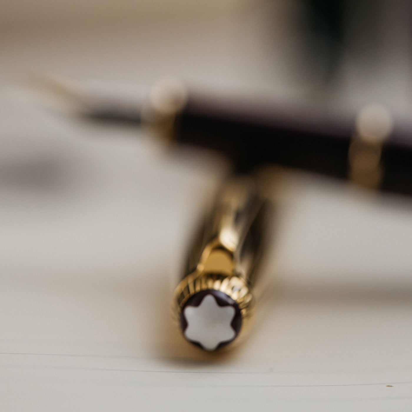 Montblanc Meisterstuck 144DV Bordeaux & Vermeil Fountain Pen - Preowned