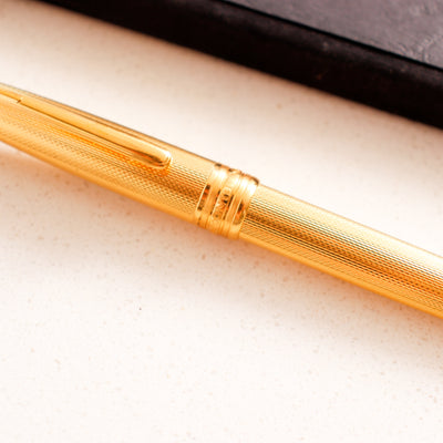 Montblanc Meisterstuck 144V Solitaire Vermeil Barley Fountain Pen - Preowned