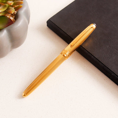 Montblanc Meisterstuck 144V Solitaire Vermeil Barley Fountain Pen - Preowned