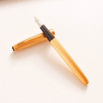 Montblanc Meisterstuck 144V Solitaire Vermeil Barley Fountain Pen - Preowned